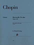 Barcarolle in F Sharp Major, Op. 60 piano sheet music cover